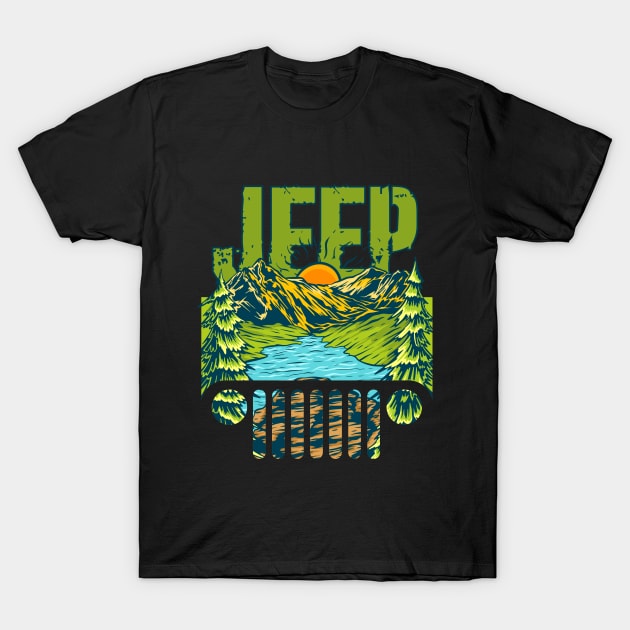 Adventuring Jeep 2024 T-Shirt by BeeFest